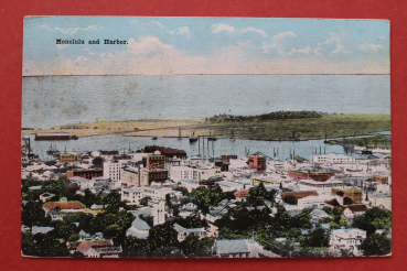 Ansichtskarte AK Honolulu Hawaii 1910-1930 Hafen Häuser Gebäude Ortsansicht USA Amerika Vereinigte Staaten